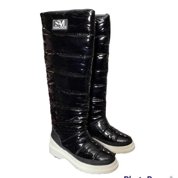 SOLD Sam Edelman Black Camora Puffer Knee High Waterproof Winter Boots/Booties - Picture 3 of 15